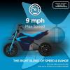 imageHover1 H1 TRAK Electric Dirt Bike for Kids  9MPH 9MI Range Powerful 250W Motor24v5ah Hand Brake Quick Charge 4HRSBlue