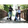 imageHover1 Helios Electric Folding Scooter 18 MPH Top Speed 24 Mile Range 500 Watts Max Power 10 Pneumatic Tires Rear Disc Brakes and Dual Front SuspensionBlue
