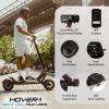 imageHover1 Night Owl Electric Folding Scooter 31 MPH Top Speed 37 Mile Range 1200 Watts Max Power 105 Offroad Tires Dual Disc Brakes Front ampamp Rear Suspension Motorized Scooter for Adults ampamp Teens