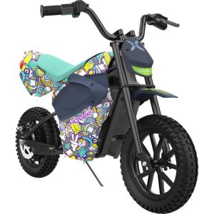 imageHover1 H1 TRAK Electric Dirt Bike for Kids  9MPH 9MI Range Powerful 250W Motor24v5ah Hand Brake Quick Charge 4HRSBlack