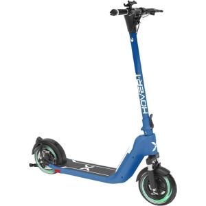 imageHover1 Helios Electric Folding Scooter 18 MPH Top Speed 24 Mile Range 500 Watts Max Power 10 Pneumatic Tires Rear Disc Brakes and Dual Front SuspensionBlue