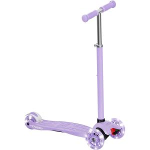 imageHover1 Sunbeam Kick Scooter with Multicolor Wheel Lights 45 Front Wheels Rear Foot Brake and 110 Pound Weight CapacityLavender