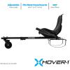 imageHover1 Buggy Hoverboard Attachment  Compatible with Most 65quot ampamp 8quot Electric Hoverboards HandOperated Rear Wheel Control Adjustable Frame ampamp Straps Easy Assembly ampamp Install Hoverboard Go KartBlack