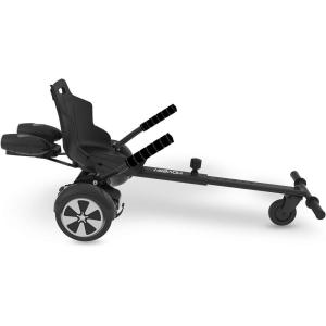 imageHover1 Falcon1 Buggy Attachment  Turbo LED Lights Compatible with All 65quot ampamp 8quot Hoverboards HandOperated Rear Wheel Control Adjustable Frame Easy InstallBlack