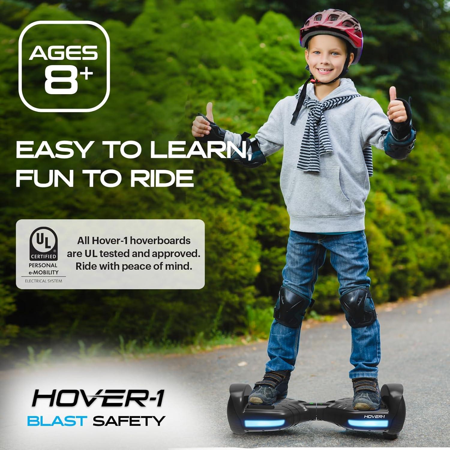 imageHover1 Blast Electric Self Balancing Scooter with 65 Tires Dual 160W Motors 7 mph Max Speed and 3 Miles Max RangePink