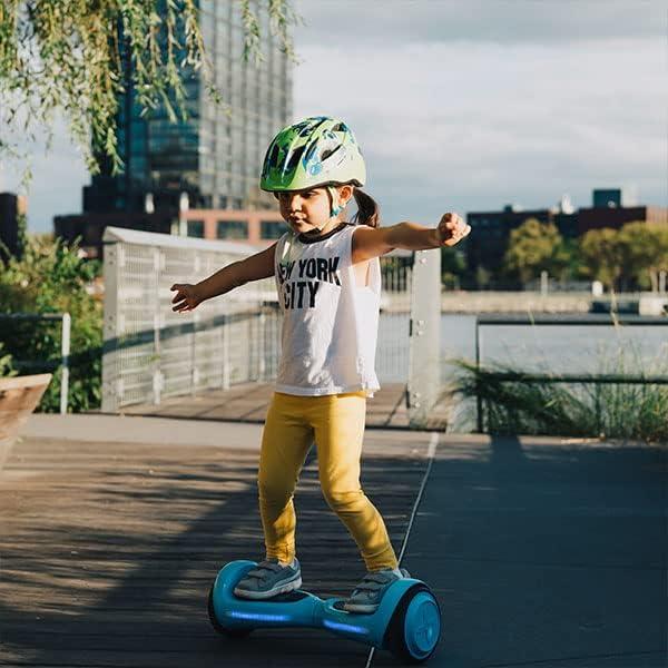 imageHover1 My First Self Balancing Scooter for Kids with 5 mph Max Speed Dual 150W Motors 63 Tires 3 Miles Max Range and LED Headlights