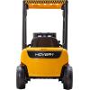 imageHover1 My First Forklift Electric Forklift with Ridein Controls Remote Control Liftable Fork Gears Storage Trunk and Pallet YellowBlack Large