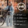 imageH1 Pro Series Compass Electric Bicycle with 20 mph Max Speed 500W Mid Motor and Up to 51 Miles of Range