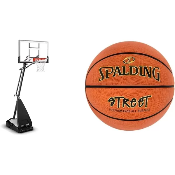 Spalding Ultimate Hybrid Portable Basketball Hoop