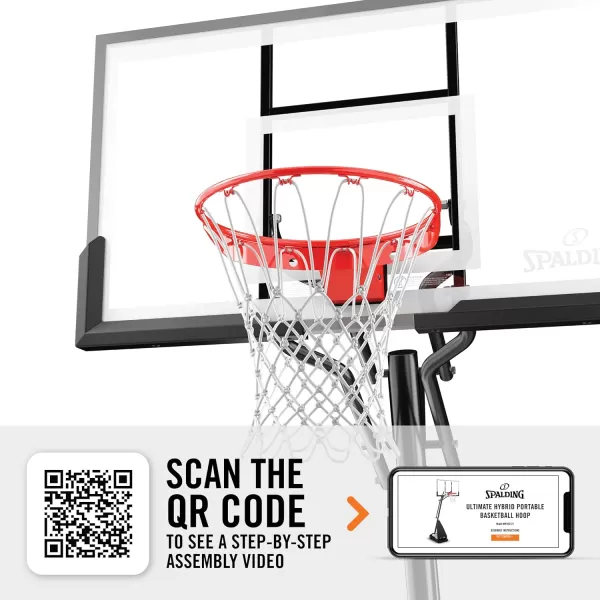 Spalding Ultimate Hybrid Portable Basketball Hoop