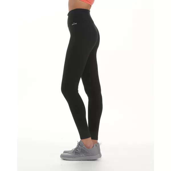 Spalding Women's Active Leggings - 2 Pack High Waisted Performance Stretch Yoga Workout Gym Leggings: Non See Through 