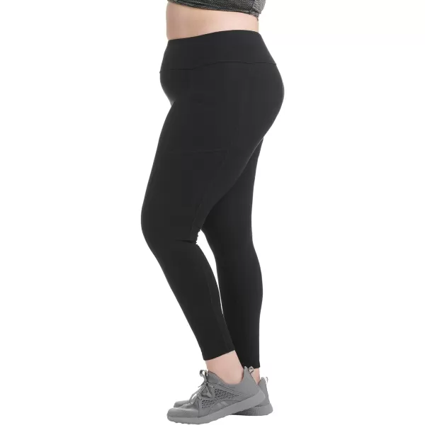 Spalding Women's Active Leggings - 2 Pack High Waisted Performance Stretch Yoga Workout Gym Leggings: Non See Through 