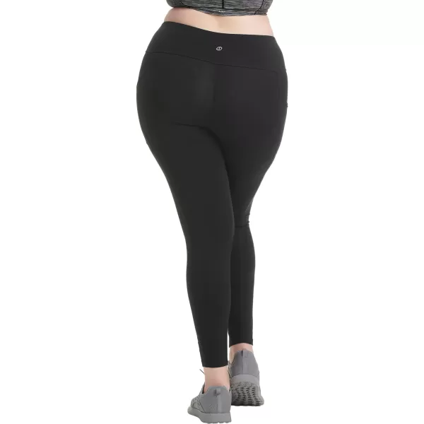 Spalding Women's Active Leggings - 2 Pack High Waisted Performance Stretch Yoga Workout Gym Leggings: Non See Through 