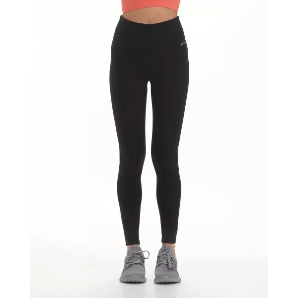 Spalding Women's Active Leggings - 2 Pack High Waisted Performance Stretch Yoga Workout Gym Leggings: Non See Through 