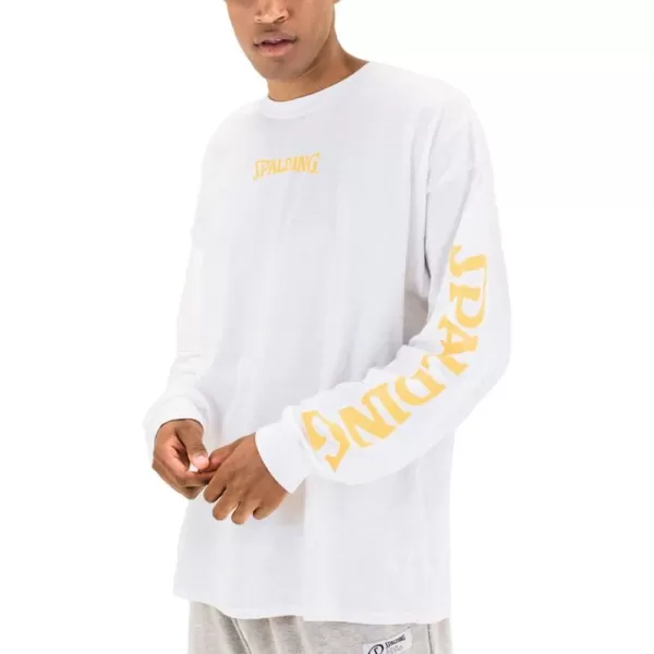 Spalding Brand Logo Crew Neck Cotton Fleece Sweatshirt