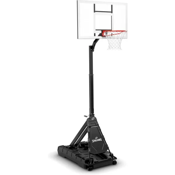 Spalding Momentous EZ Assembly Portable Adjustable Outdoor Basketball Hoop – Assembles in 30 Minutes or Less