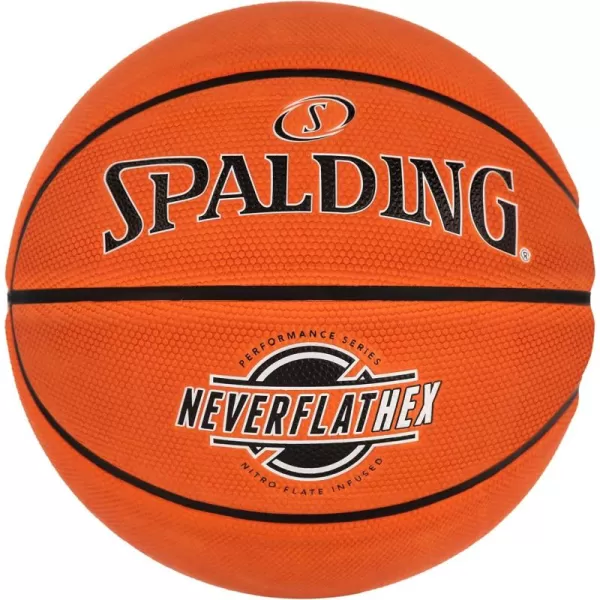 Spalding SGT NeverFlat Hexagrip Indoor/Outdoor Basketball