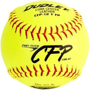 imageDudley 12quot CFP Leather Fastpitch Softball12 Pack