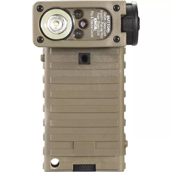 Streamlight 14024 Sidewinder 55-Lumen Aviation Flashlight White LED with MOLLE Retainer and Batteries, Coyote