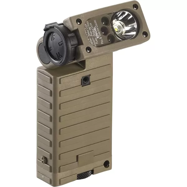 Streamlight 14024 Sidewinder 55-Lumen Aviation Flashlight White LED with MOLLE Retainer and Batteries, Coyote