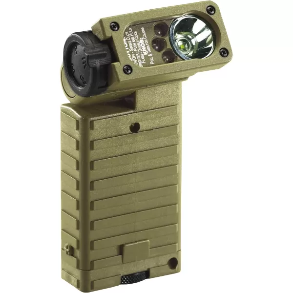 Streamlight 14024 Sidewinder 55-Lumen Aviation Flashlight White LED with MOLLE Retainer and Batteries, Coyote