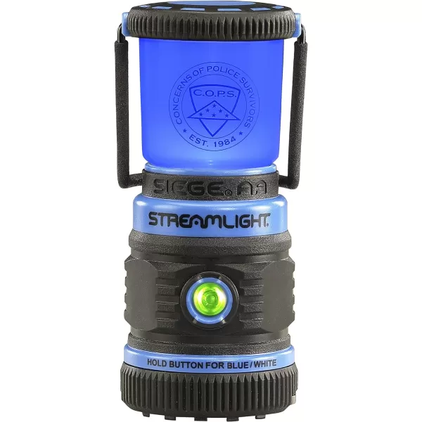 Streamlight 44953 Siege 200-Lumen Ultra-Compact AA Alkaline Outdoor Hand Lantern/Flashlight, Blue