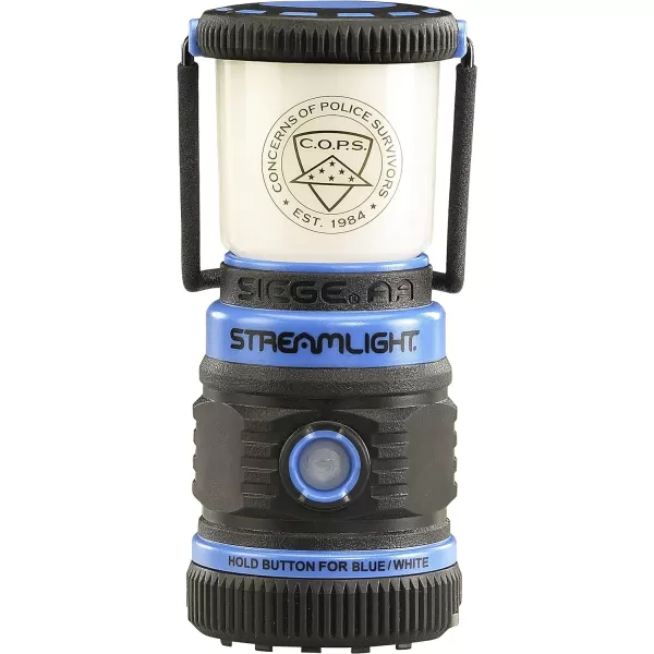 Streamlight 44953 Siege 200-Lumen Ultra-Compact AA Alkaline Outdoor Hand Lantern/Flashlight, Blue