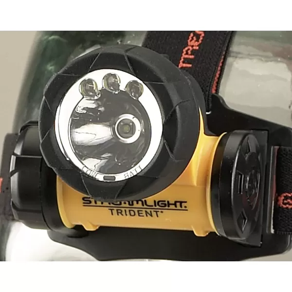 Streamlight 61050 Trident Super-Bright LED Multi-Purpose Headlamp, Yellow - 80 Lumens