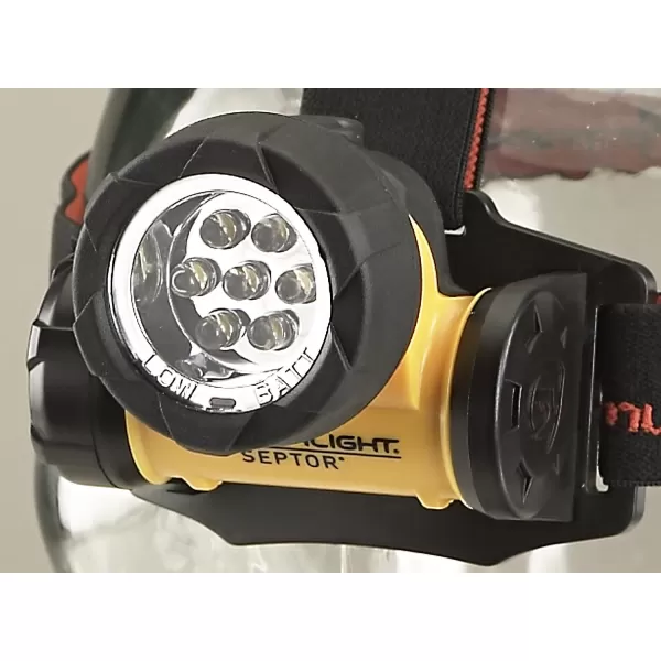 Streamlight 61052 Septor LED Headlamp with Strap - 120 Lumens Yellow