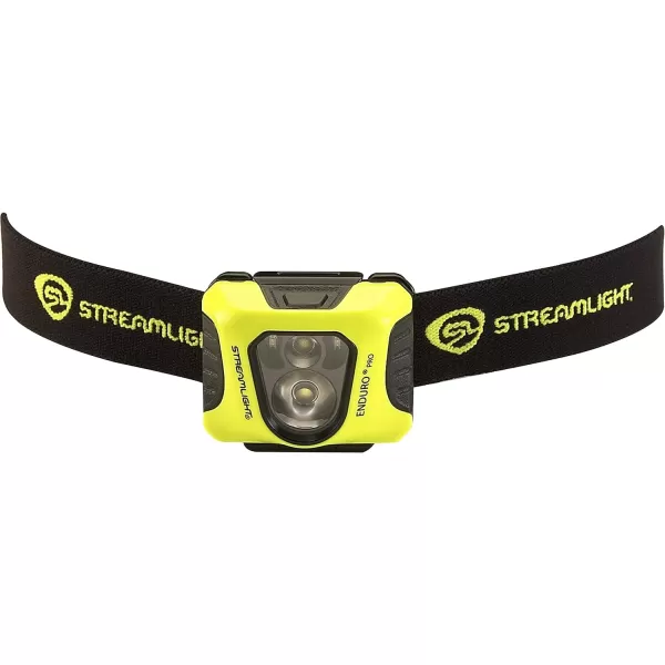 Streamlight 61421 Enduro Pro Headlamp with Alkaline Batteries, Headstrap White/Red LEDs Box Yellow