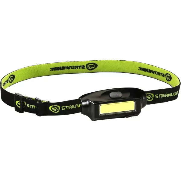 Streamlight 61700 Bandit 180-Lumen Rechargeable LED Headlamp with USB Cord, Hat Clip &amp; Elastic Headstrap, White LED, Yellow