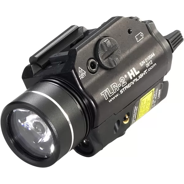 Streamlight 69120 TLR-2 300-Lumen Rail Mounted Weapon Light with Integrated with Red Laser, Black