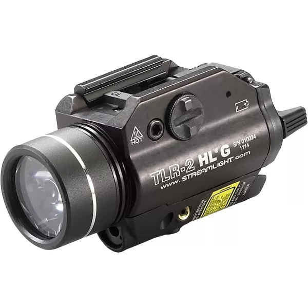 Streamlight 69120 TLR-2 300-Lumen Rail Mounted Weapon Light with Integrated with Red Laser, Black