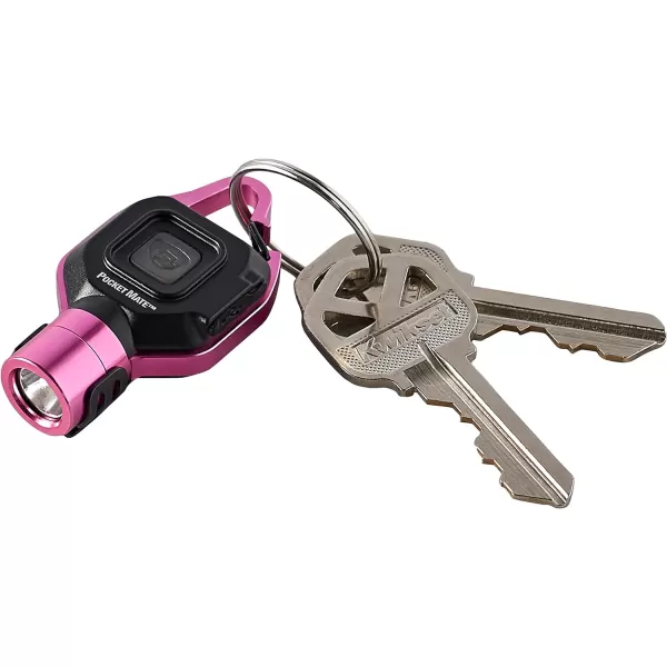 Streamlight 73303 Pocket Mate 325-Lumen Pocket Keychain/Clip-on USB Rechargeable Flashlight, Pink