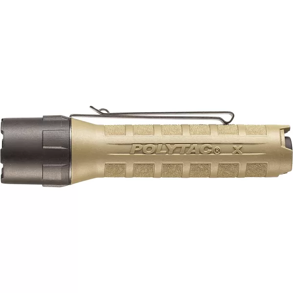 Streamlight 88615 PolyTac X USB 600-Lumen Multi-Fuel Professional Tactical Flashlight, Box, Coyote