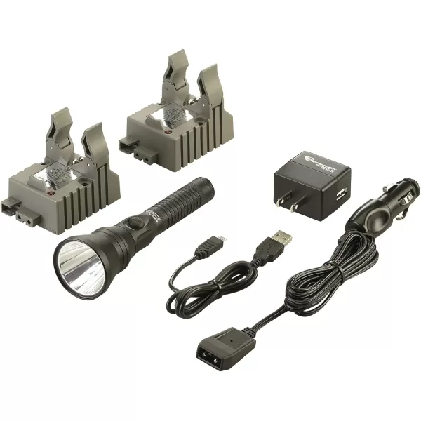 Streamlight Strion DS HPL 700 Lumen Rechargeable Dual Switch Flashlight AC/12V DC  With 2 Holders)
