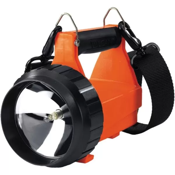 Streamlight 44411 Fire Vulcan Flashlight with Dual Rear LEDs, Quick Release Shoulder Strap and without Charger, Orange