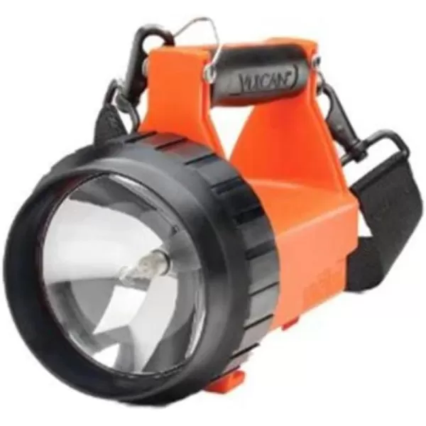 Streamlight 44411 Fire Vulcan Flashlight with Dual Rear LEDs, Quick Release Shoulder Strap and without Charger, Orange