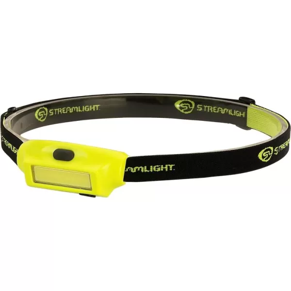 Streamlight 61700 Bandit 180-Lumen Rechargeable LED Headlamp with USB Cord, Hat Clip &amp; Elastic Headstrap, White LED, Yellow