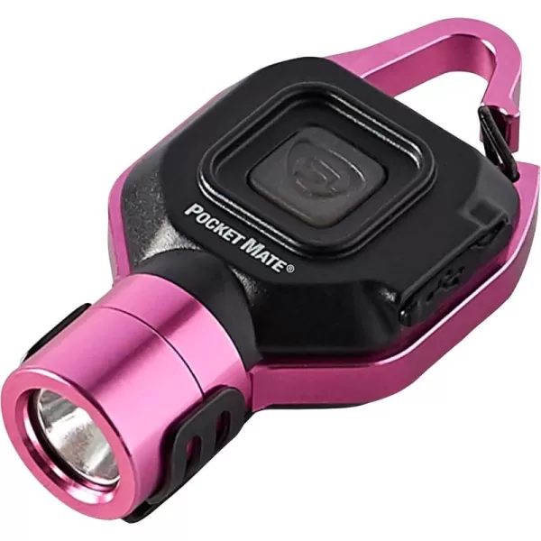 Streamlight 73303 Pocket Mate 325-Lumen Pocket Keychain/Clip-on USB Rechargeable Flashlight, Pink