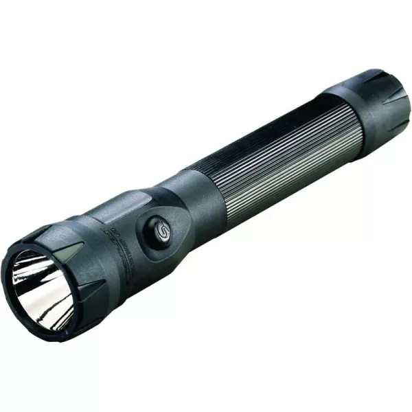 Streamlight 76832 PolyStinger DS LED 485-Lumen Rechargeable Dual-Switch Flashlight with 120V/100V AC/12V DC Smart Charger and Piggyback Holder, Black