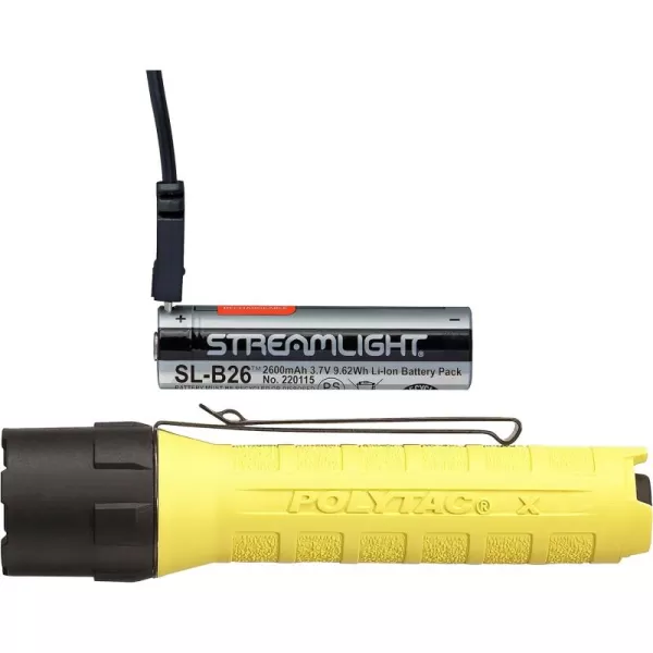 Streamlight 88615 PolyTac X USB 600-Lumen Multi-Fuel Professional Tactical Flashlight, Box, Coyote