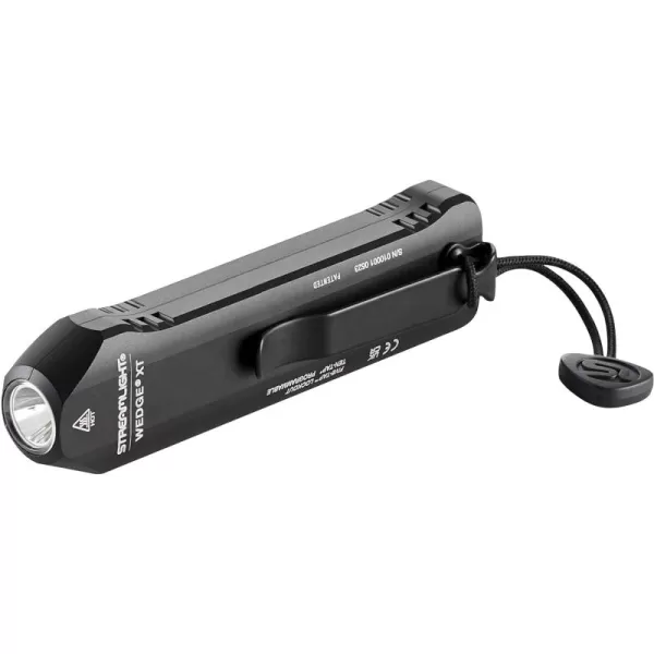 Streamlight 88812 Wedge XT 500-Lumen Slim Everyday Carry Flashlight, Includes USB-Cord, Pocket Lanyard, Black