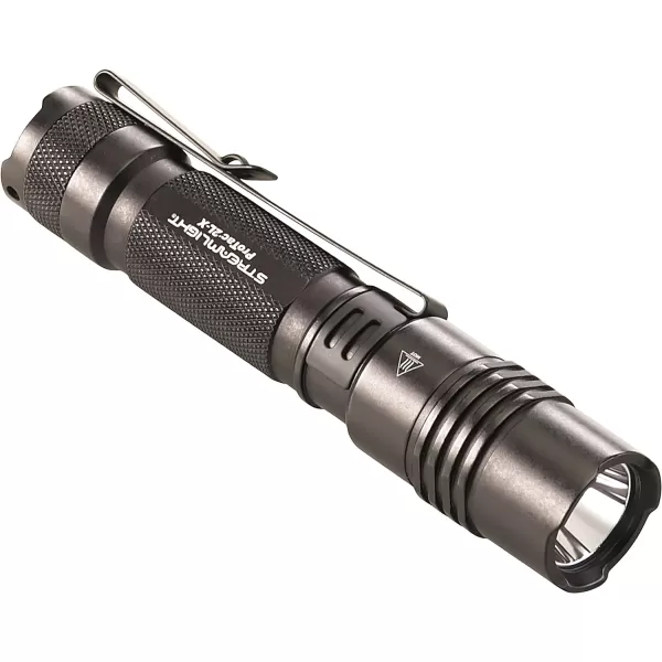 Streamlight 88062 ProTac 2L-X 500-Lumen EDC High Performance Multi-Fuel LED Tactical Flashlight, Includes CR123A Batteries, Holster, and Clip, Rechargeable, Durable, Black