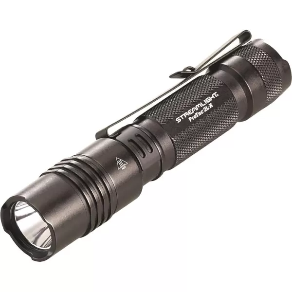 Streamlight 88062 ProTac 2L-X 500-Lumen EDC High Performance Multi-Fuel LED Tactical Flashlight, Includes CR123A Batteries, Holster, and Clip, Rechargeable, Durable, Black