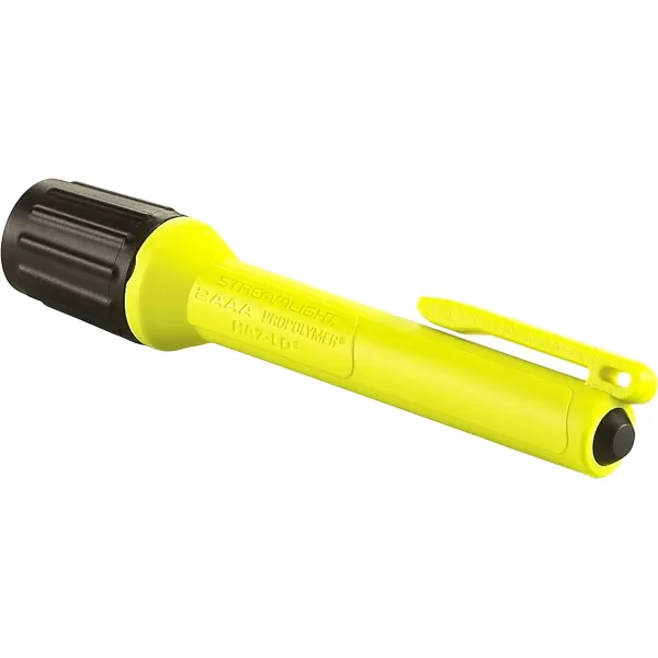 Streamlight 2AAA ProPolymer HAZ-LO with Alkaline Batteries, 66500 - Clam - Yellow