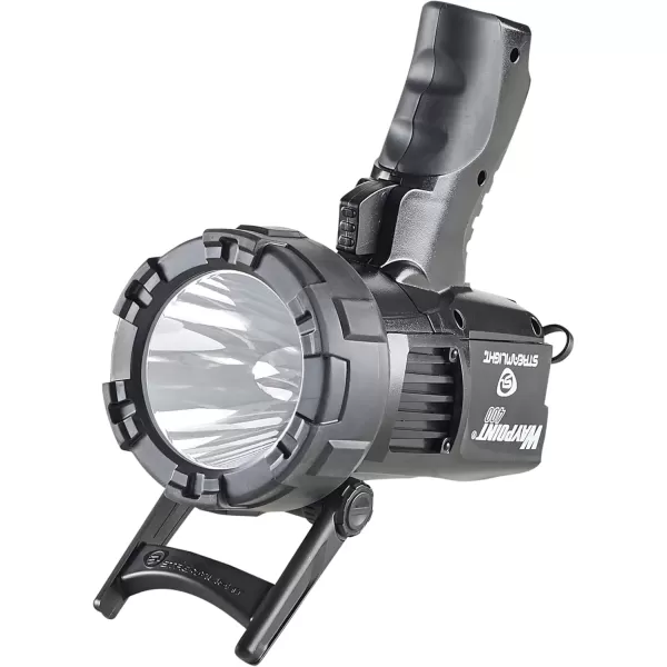 imageStreamlight 44911 Waypoint 400 Rechargeable 1400Lumen Long Range PistolGrip Spotlight with 120V AC Charger and Polymer HolderMount BlackBlack