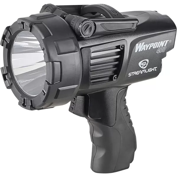 imageStreamlight 44911 Waypoint 400 Rechargeable 1400Lumen Long Range PistolGrip Spotlight with 120V AC Charger and Polymer HolderMount BlackBlack