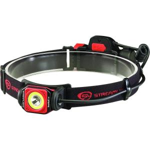 imageStreamlight 51062 TwinTask 3AA 300Lumen MultiFunction Headlamp with Adjustable Elastic Strap and 3 quotAA Alkaline Batteries Red Box Packaged