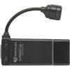 imageStreamlight 61126 ClipMate 70Lumen USB Rechargeable Compact ClipOn Light with 120Volt AC Wall Adapter Black with White and Red LEDsWith AC Adapter
